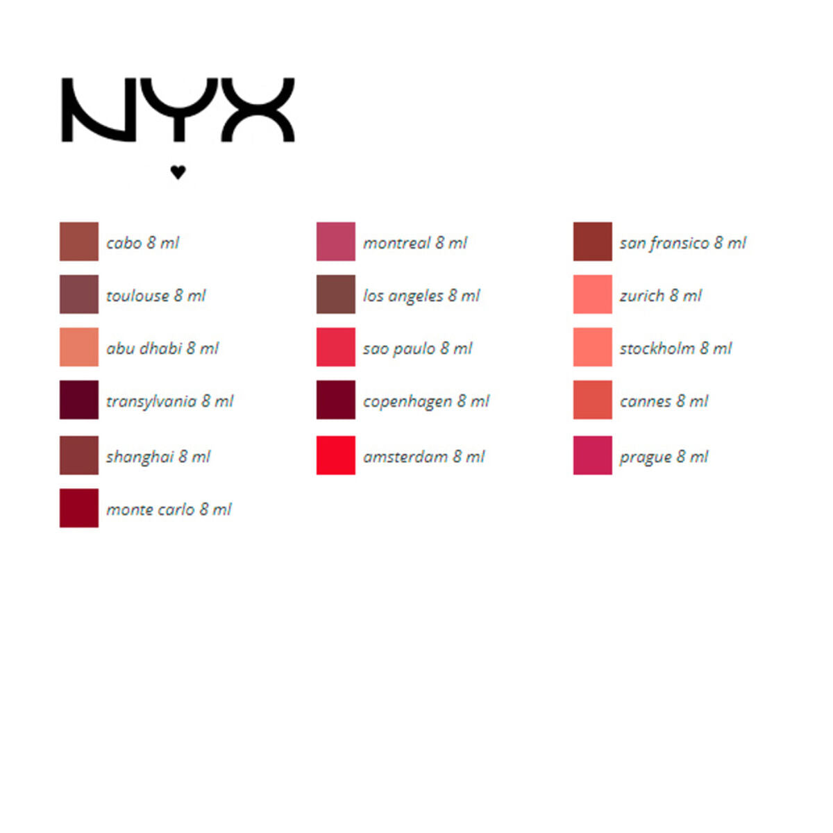 Lipstick Soft Matte (8 ml) - NYX Maroc - Aylal Beauty