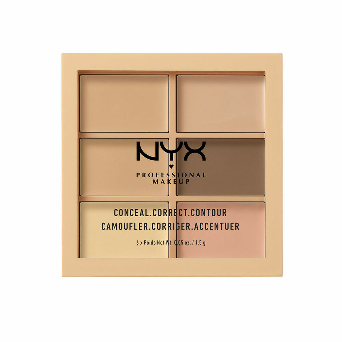 Make-Up Set Conceal Correct Contour 6 x 1,5 g Palette 1,5 g - NYX Maroc - Aylal Beauty