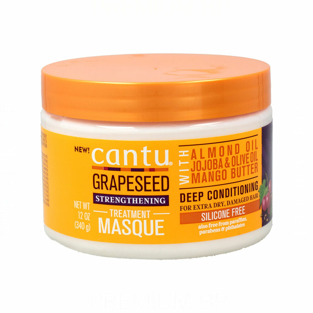 Hair Mask Grapeseed Strengthening 340 g (340 g) - Cantu Maroc - Aylal Beauty