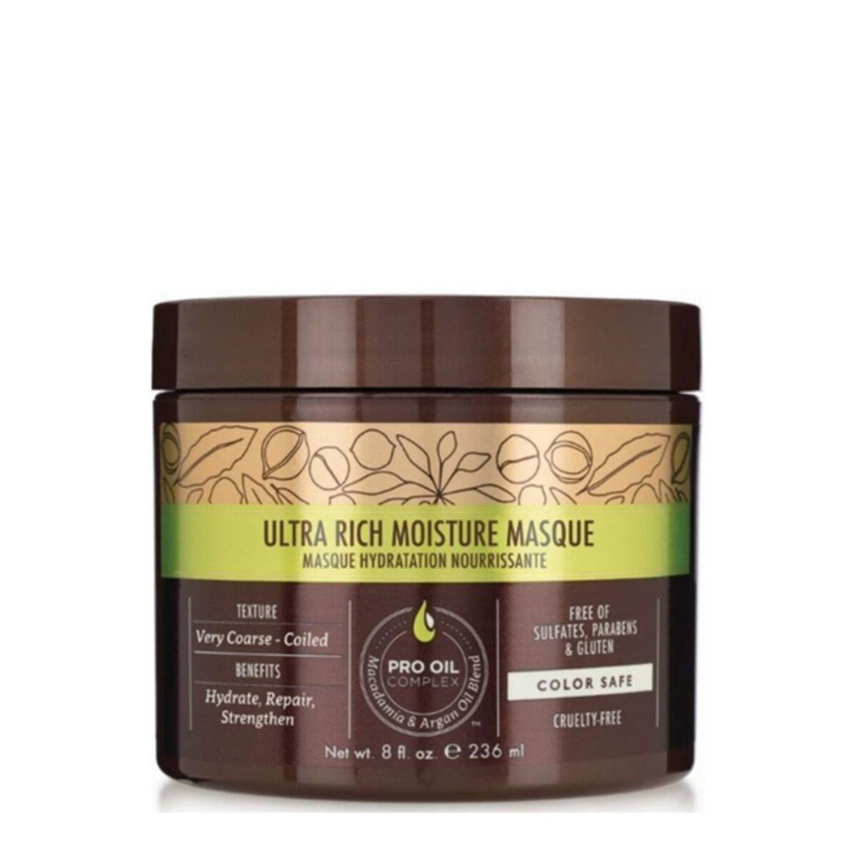 Restorative Hair Mask Ultra Rich (236 ml) - Macadamia Maroc - Aylal Beauty