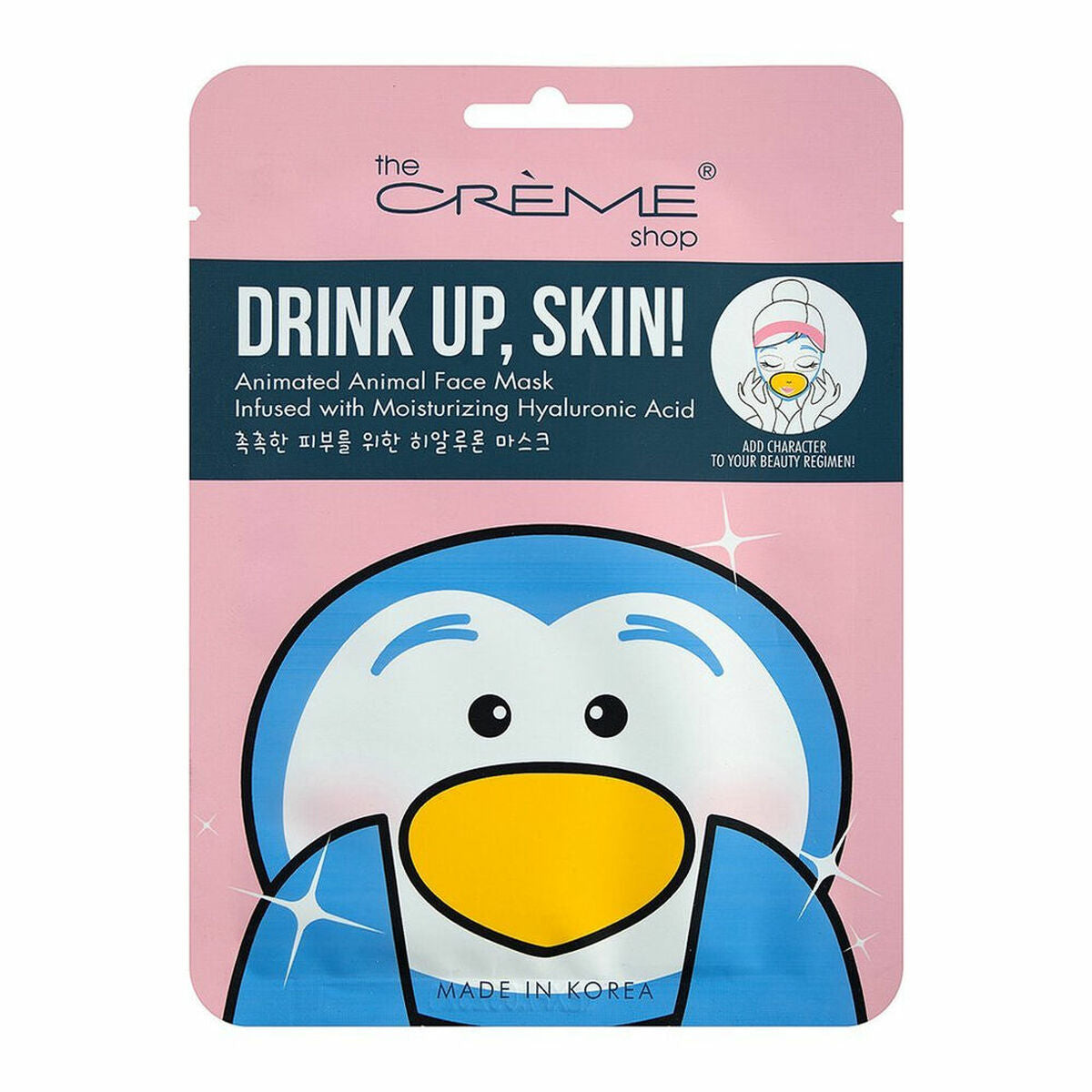 Facial Mask The Crème Shop Drink Up, Skin! Penguin (25 g) - The Crème Shop Maroc - Aylal Beauty