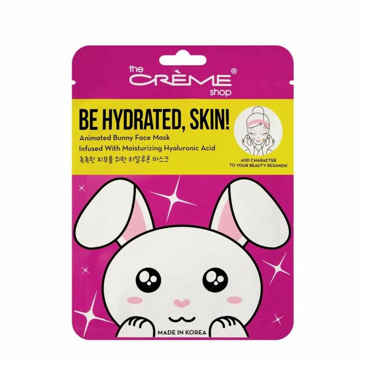 Facial Mask Be Hydrated, Skin! Bunny (25 g) - The Crème Shop Maroc - Aylal Beauty