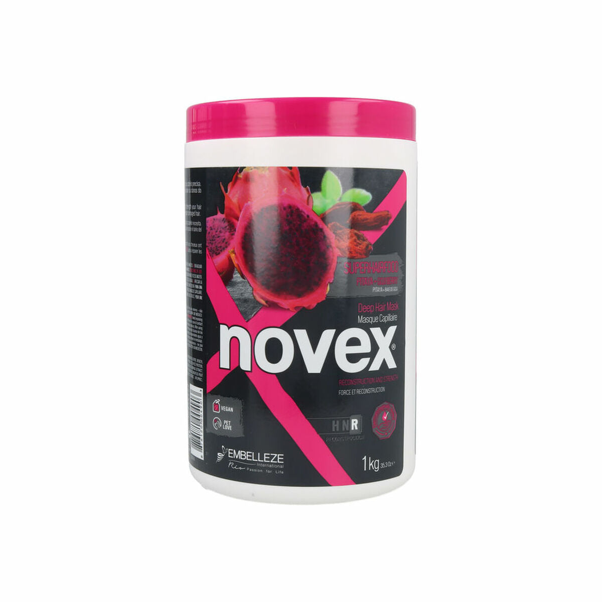 Hair Mask Superhairfood Pitaya + Goji - Novex Maroc - Aylal Beauty