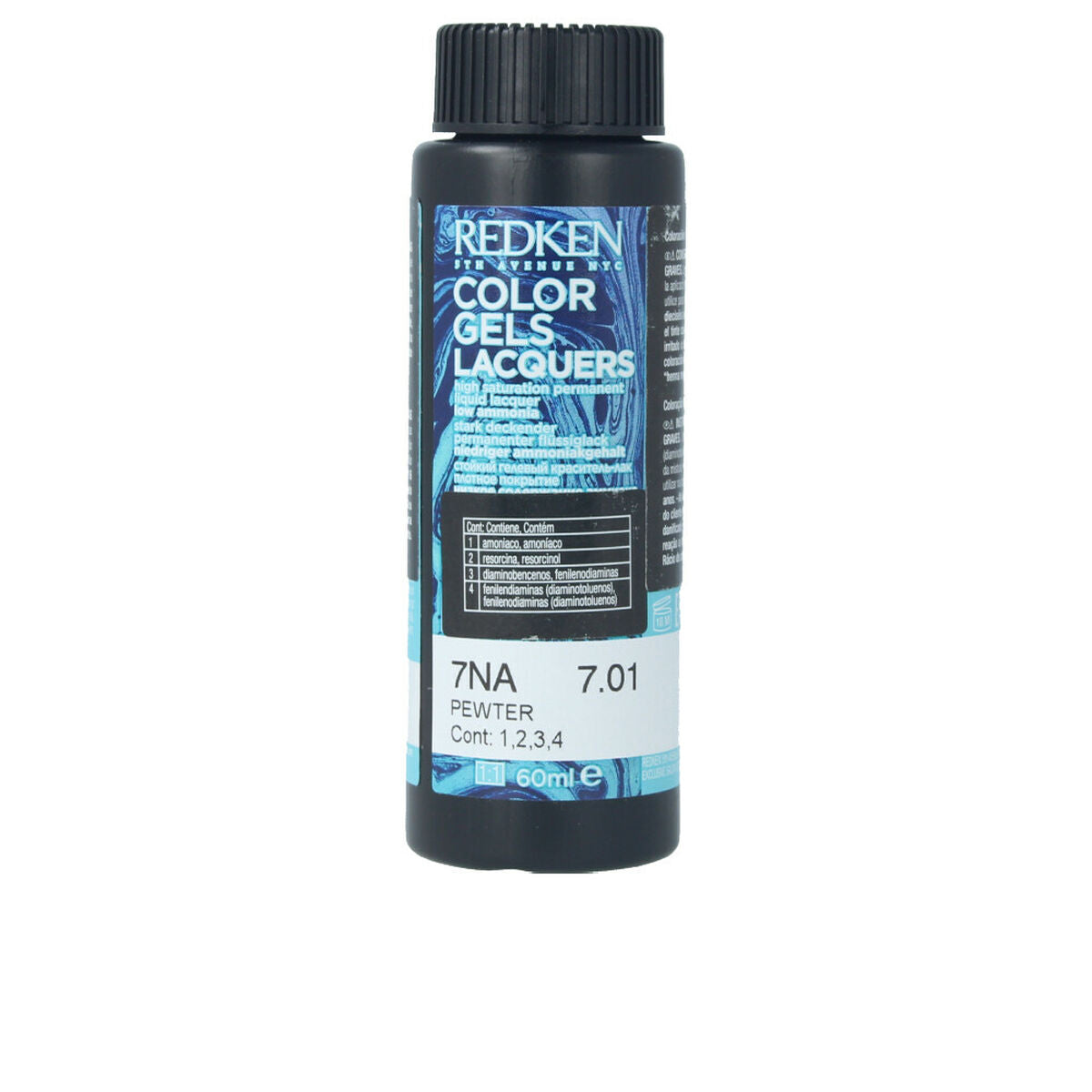 Permanent Dye Color Gel Lacquers 7NA-pewter 3 x 60 ml Liquid - Redken Maroc - Aylal Beauty