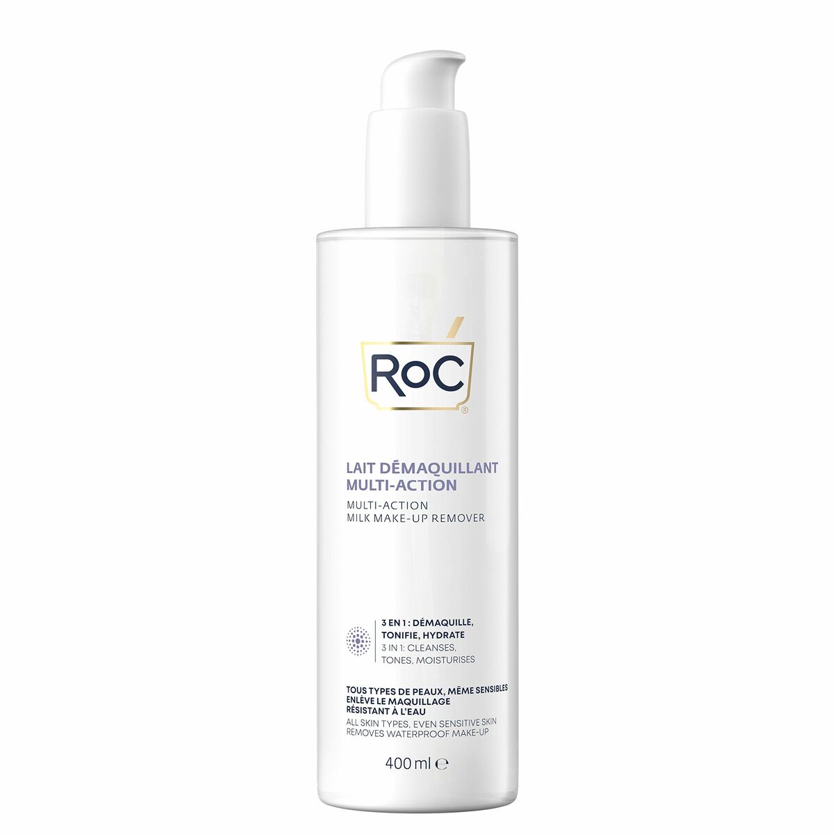 Facial Make Up Remover Cream 3-in-1 (400 ml) - Roc Maroc - Aylal Beauty