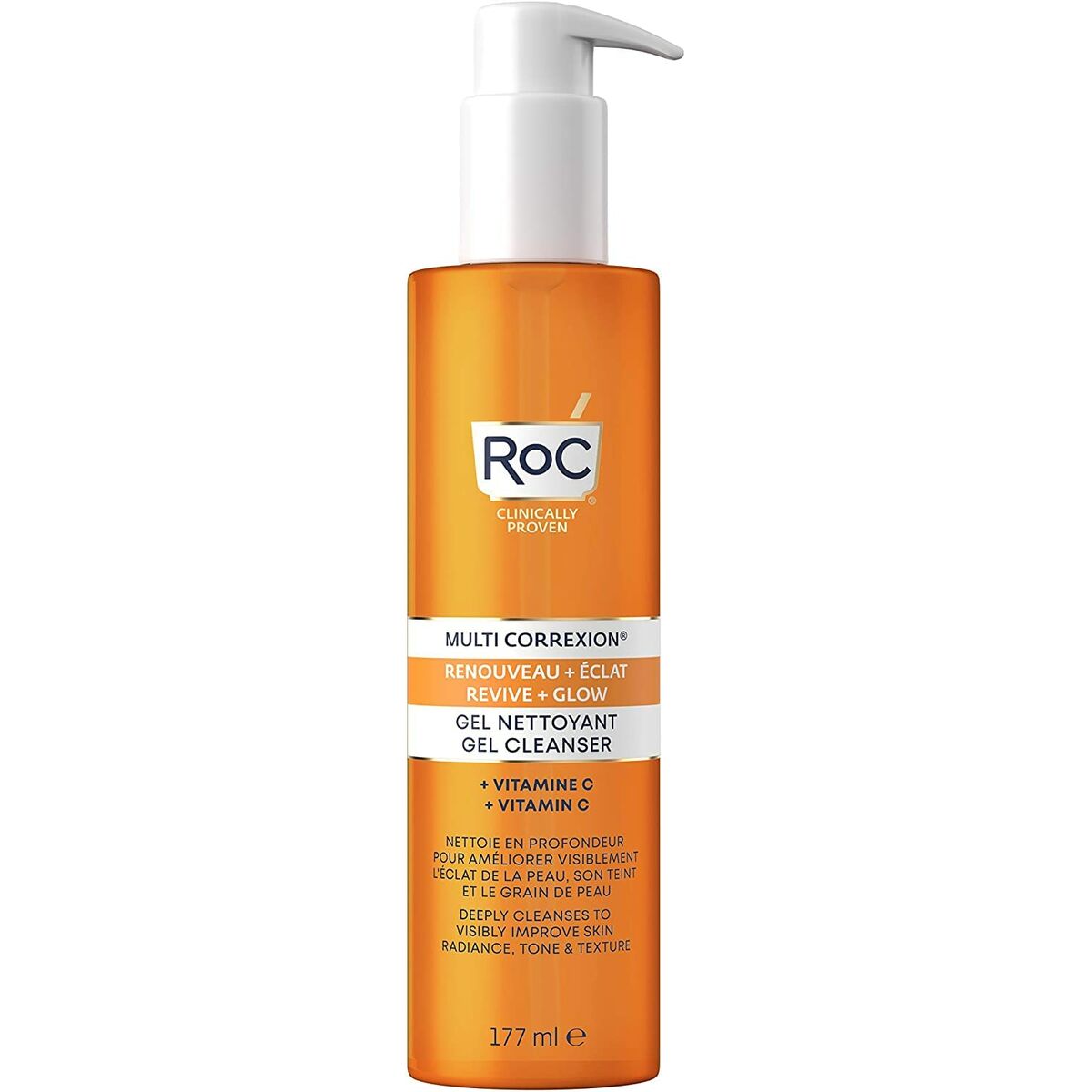 Facial Cleansing Gel Roc Revive Glow 177 ml - Roc Maroc - Aylal Beauty