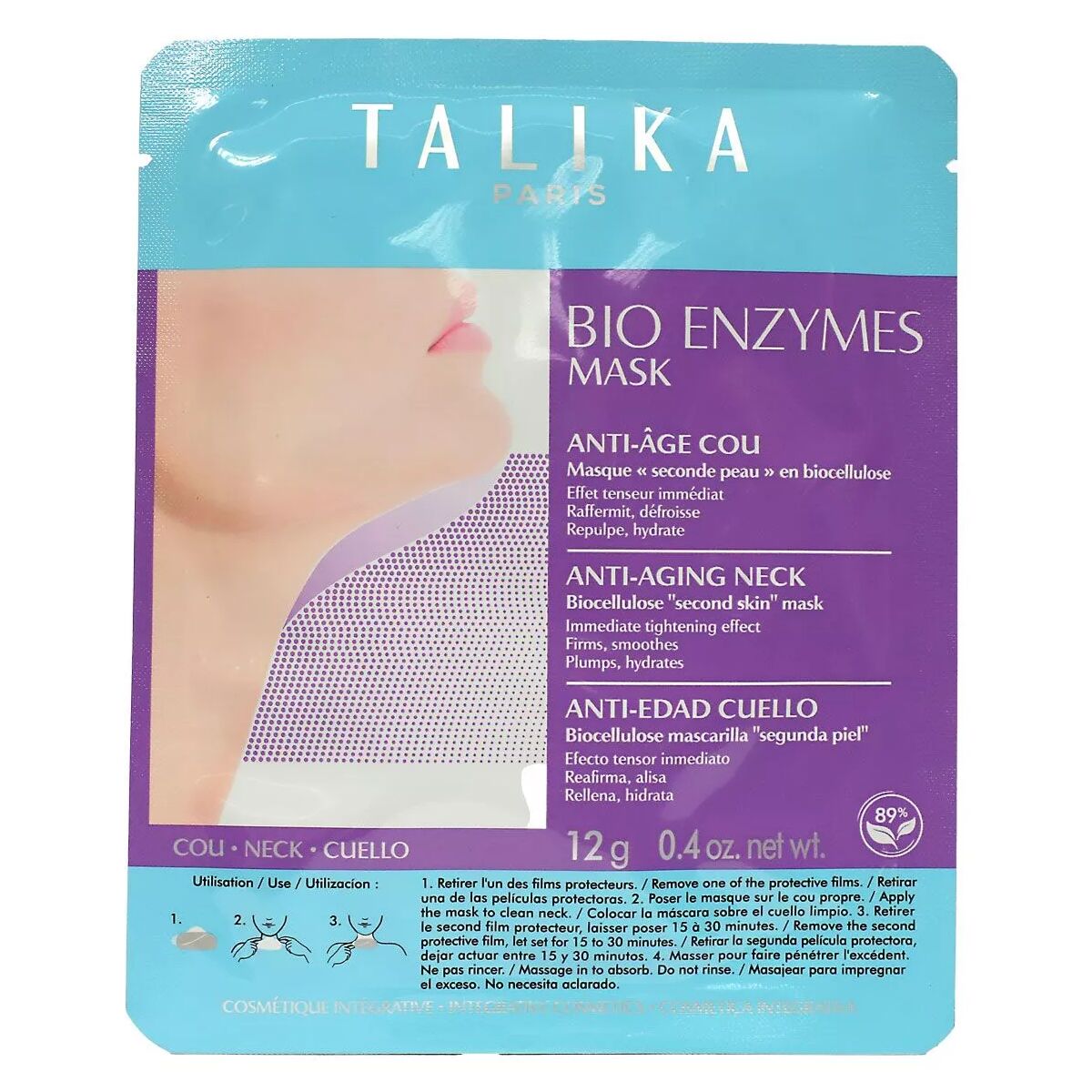 Mask BIO ENZYMES 12 g Anti-ageing Neck - Talika Maroc - Aylal Beauty