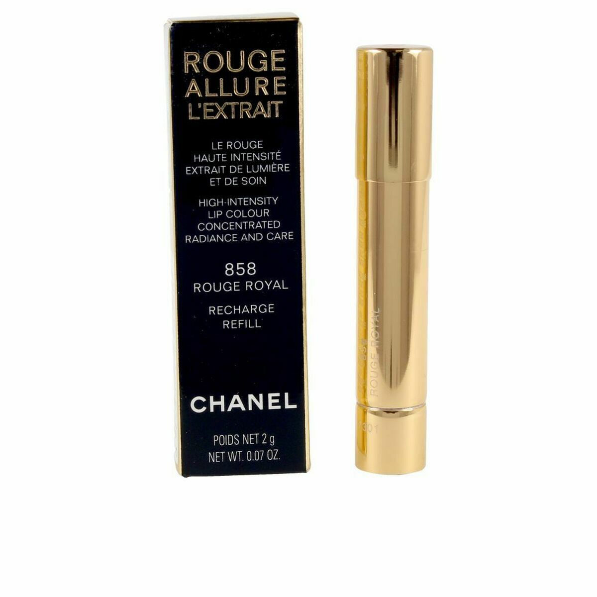 Lipstick Rouge Allure L´Extrait Rouge Royal 858 Refill - Chanel Maroc - Aylal Beauty