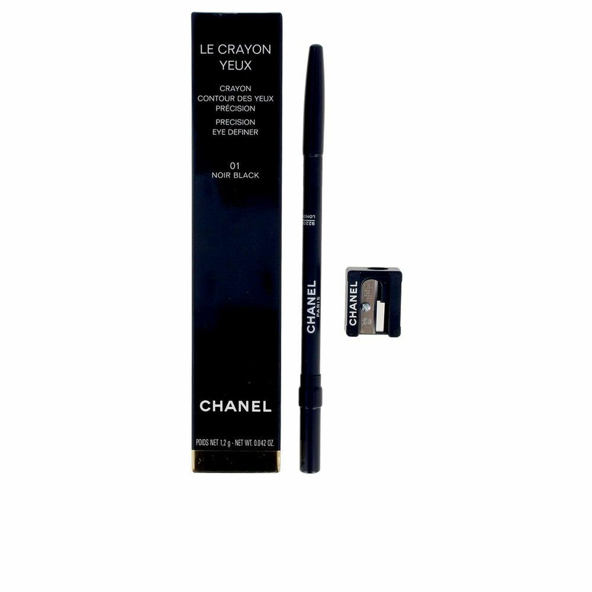 Eye Pencil Le Crayon Yeux Noir black-01 (1 Unit) (1,2 g) - Chanel Maroc - Aylal Beauty