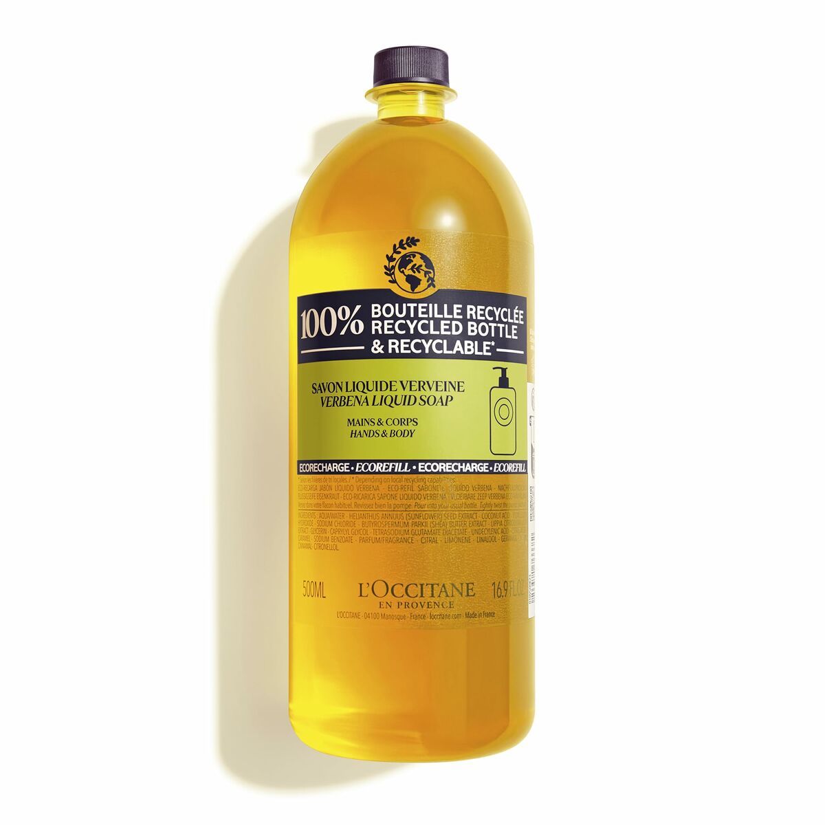 Shower Gel L'Occitane En Provence Verbena Refill 500 ml - L'Occitane En Provence Maroc - Aylal Beauty