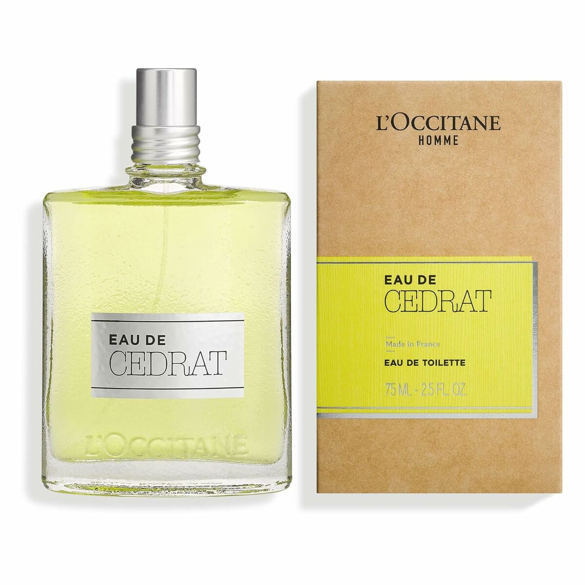 Men's Perfume Eau de Cedrat EDT 75 ml - L'Occitane En Provence Maroc - Aylal Beauty