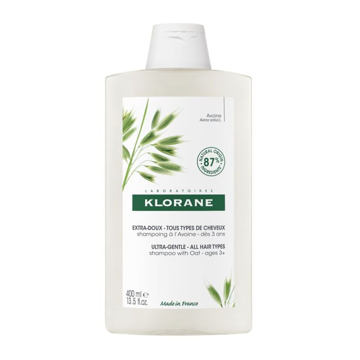Shampoo Klorane Avena Bio 400 ml | Klorane | Aylal Beauty