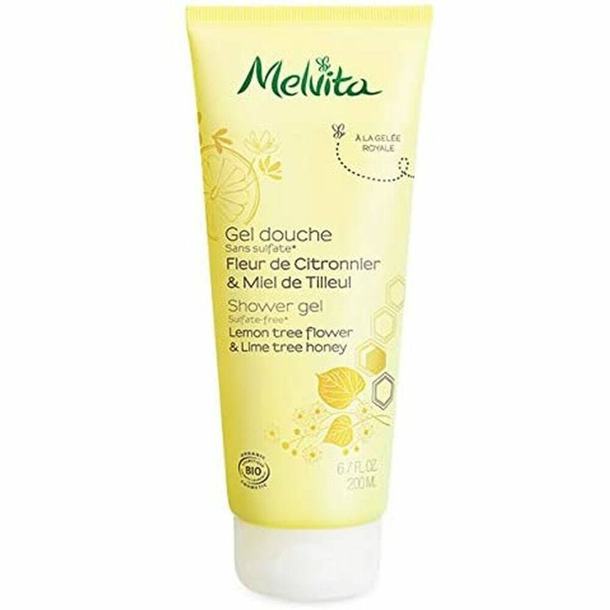 Shower Gel Fleur de Citronnier & Miel de Tilleul Melvita Gels Ducha Mieles Y Flores 200 ml - Melvita Maroc - Aylal Beauty