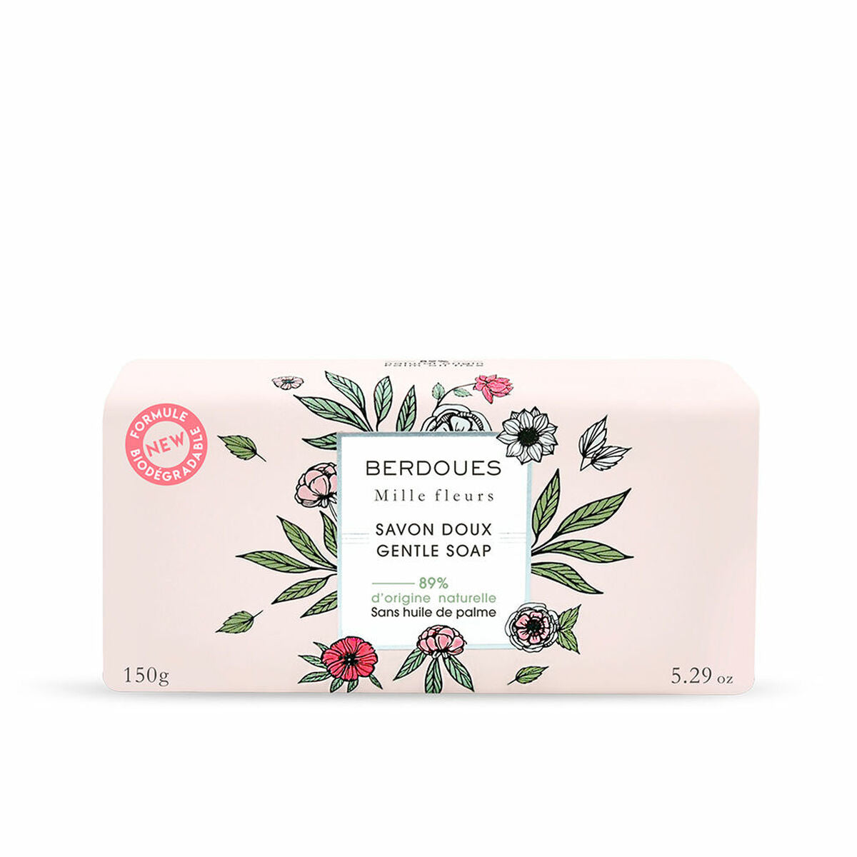 Soap Cake Mille Fleurs Shea Butter 150 g - Berdoues Maroc - Aylal Beauty