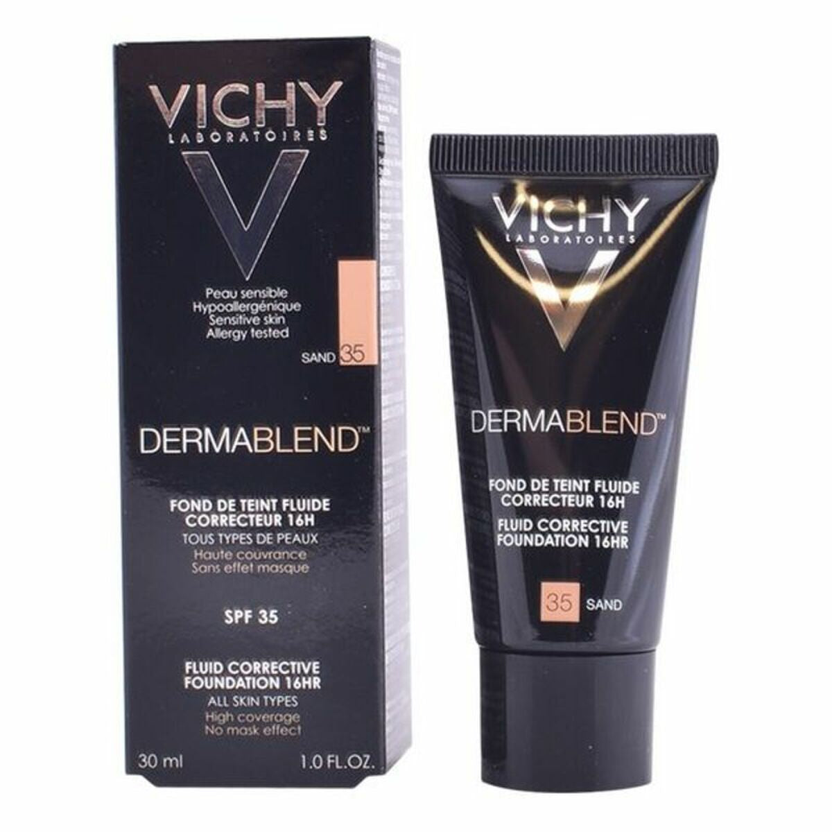 Fluid Foundation Make-up Dermablend Spf 35 30 ml - Vichy Maroc - Aylal Beauty