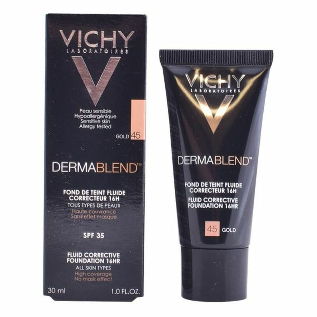 Fluid Foundation Make-up Dermablend Spf 35 30 ml - Vichy Maroc - Aylal Beauty