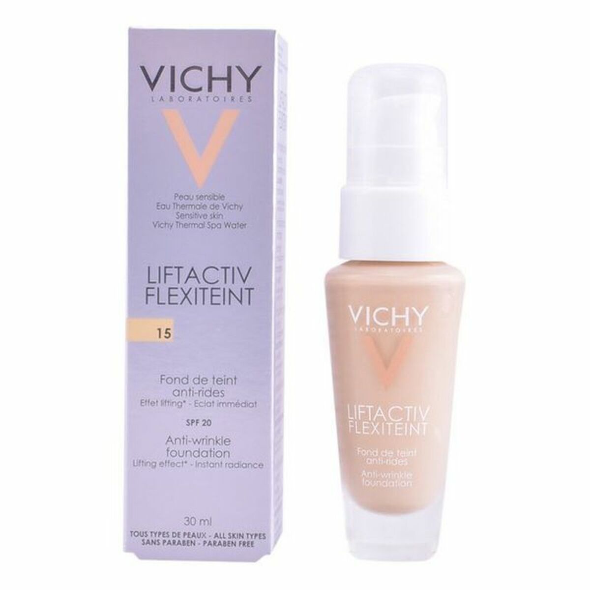Fluid Foundation Make-up Liftactiv Flexiteint Vichy Spf 20 - Vichy Maroc - Aylal Beauty