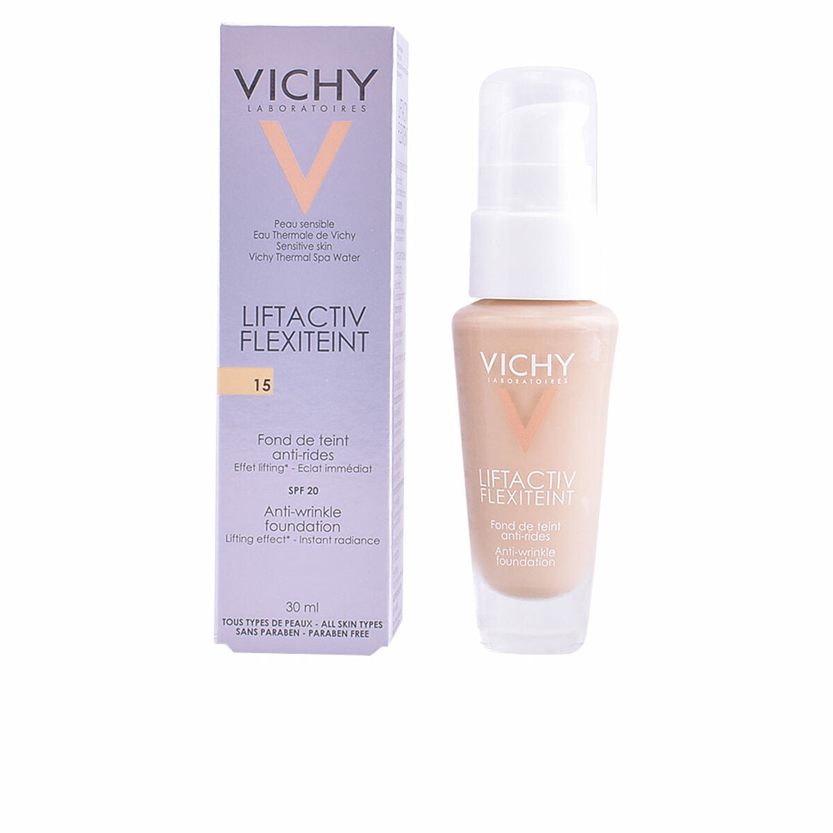 Fluid Foundation Make-up Liftactiv Flexiteint Vichy Spf 20 - Vichy Maroc - Aylal Beauty