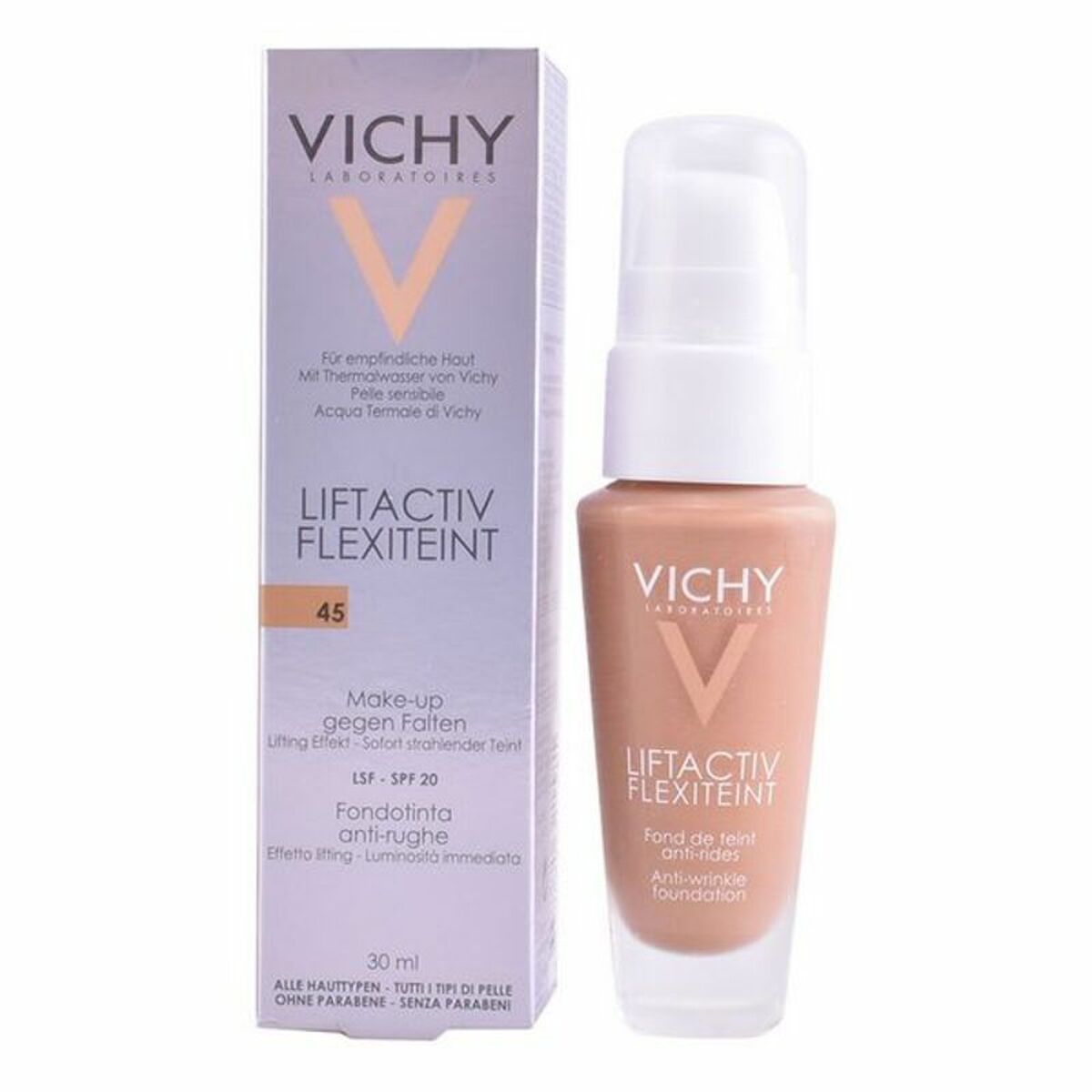 Fluid Foundation Make-up Liftactiv Flexiteint Vichy Spf 20 - Vichy Maroc - Aylal Beauty