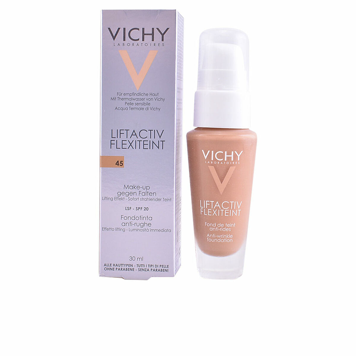 Fluid Foundation Make-up Liftactiv Flexiteint Vichy Spf 20 - Vichy Maroc - Aylal Beauty
