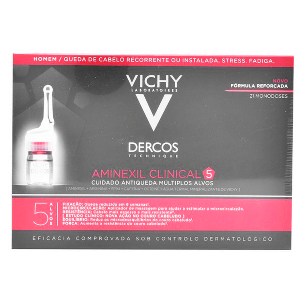 Anti-Hair Loss Treatment Dercos (21 uds) - Vichy Maroc - Aylal Beauty