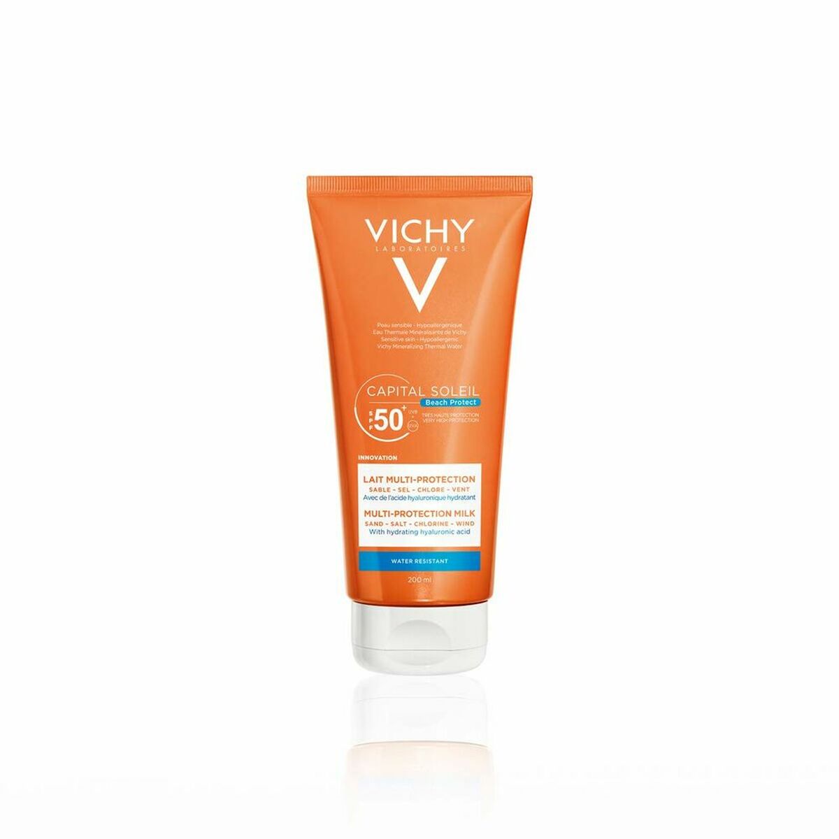 Sun Block Capital Soleil Lait Multi-Protection Spf 50+ (200 ml) - Vichy Maroc - Aylal Beauty