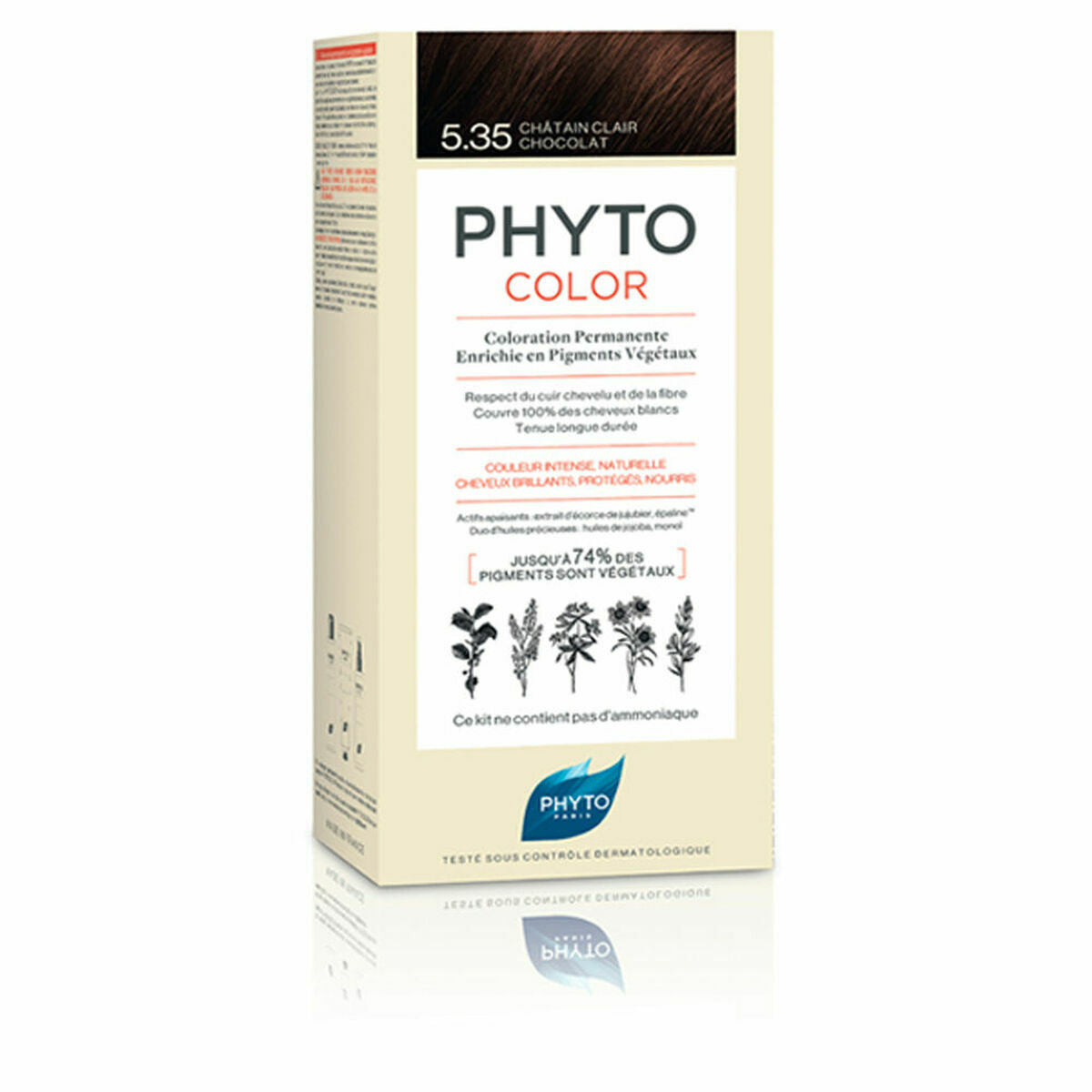 Permanent Colour PHYTO PhytoColor 5.35-castaño claro chocolate Ammonia-free - Phyto Paris Maroc - Aylal Beauty