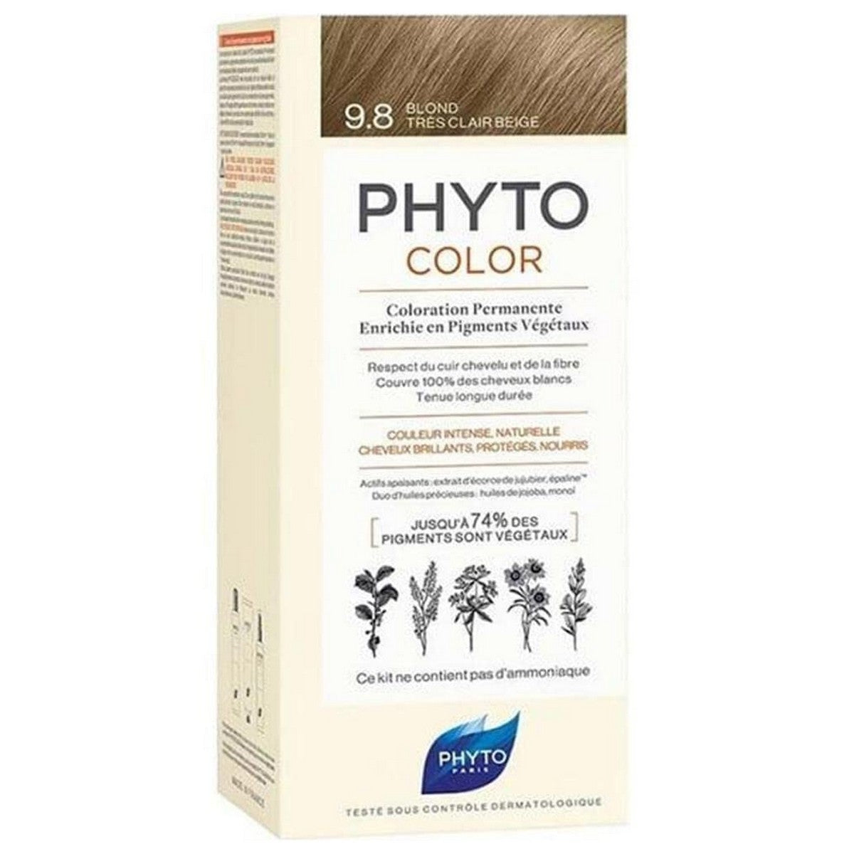 Permanent Colour Phytocolor 9.8-rubio beige muy claro - Phyto Paris Maroc - Aylal Beauty