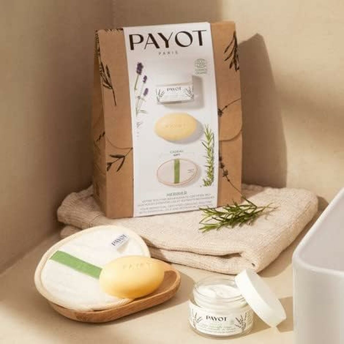 Facial Make Up Remover Herbier Ritual 3 Pieces - Payot Maroc - Aylal Beauty