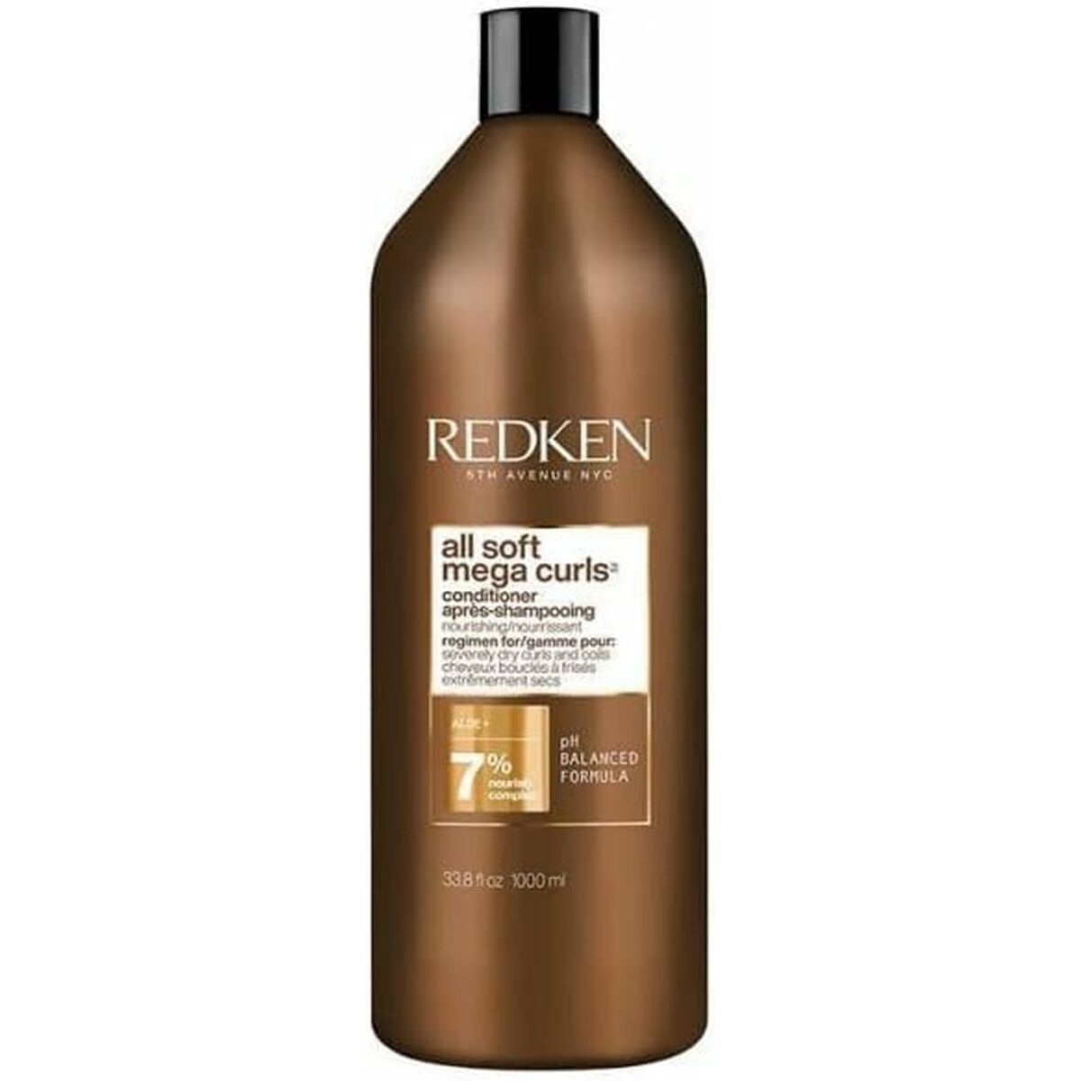 Nourishing Conditioner Redken All Soft Mega Curls 1 L - Redken Maroc - Aylal Beauty