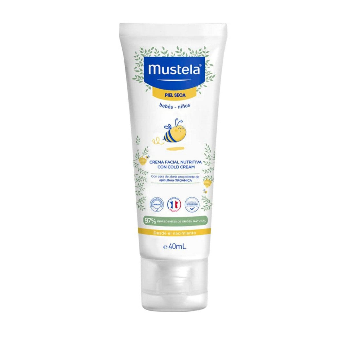 Nourishing Facial Cream Cold Cream Boys Babies (40 ml) - Mustela Maroc - Aylal Beauty