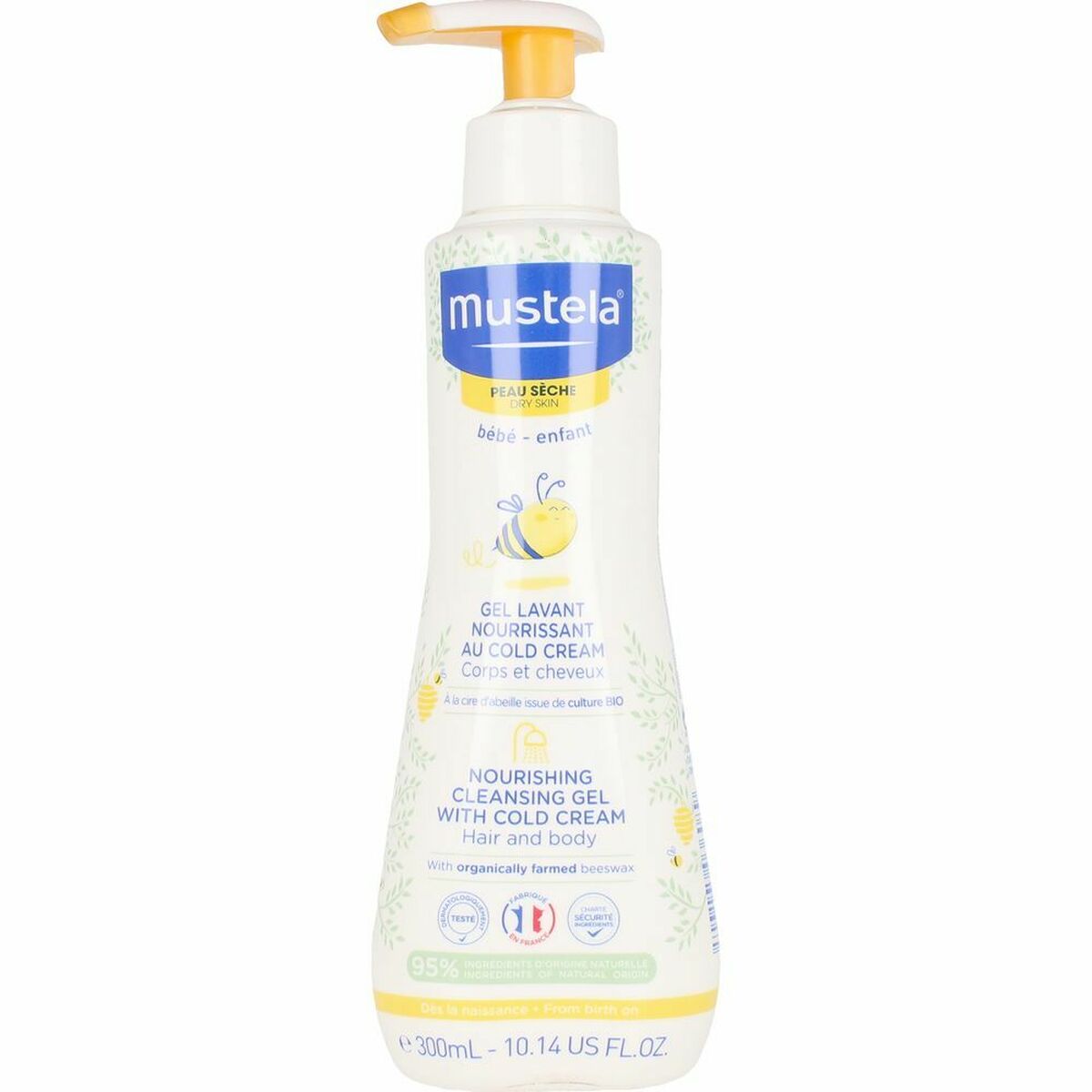 Shower Gel Bebé Children's cleaner (300 ml) - Mustela Maroc - Aylal Beauty