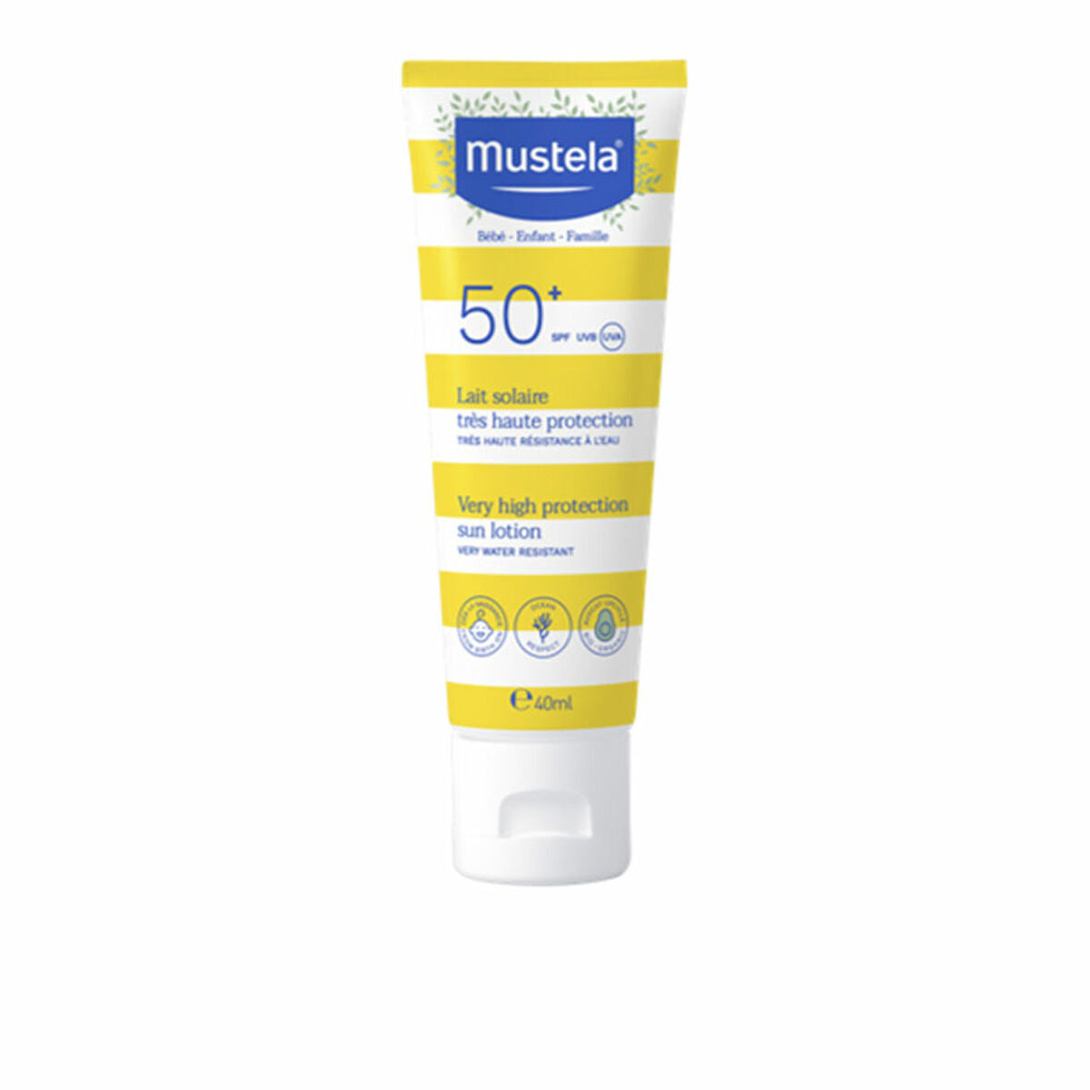 Sunscreen for Children SPF 50+ 40 ml - Mustela Maroc - Aylal Beauty