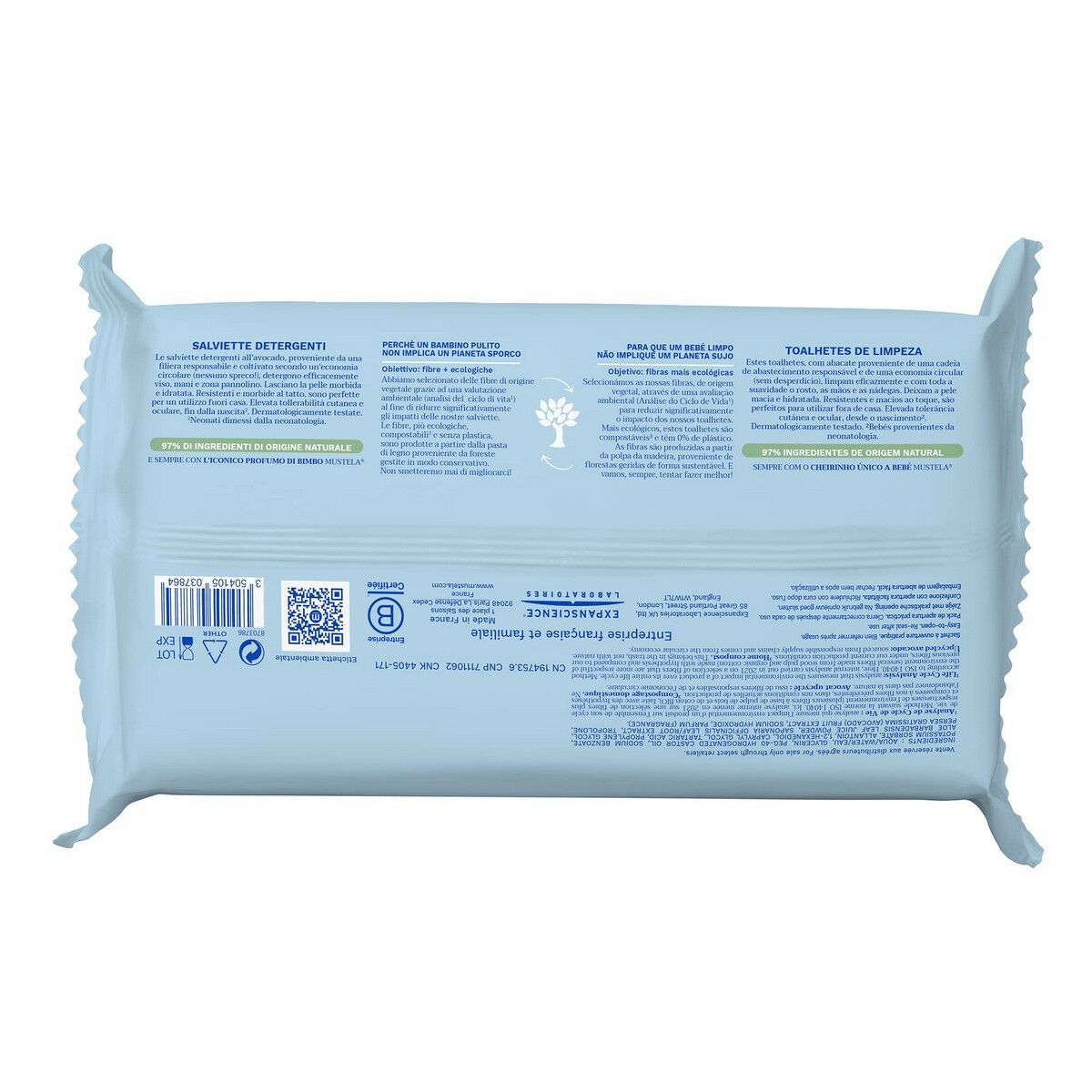 Moist Wipes 60 Units - Mustela Maroc - Aylal Beauty