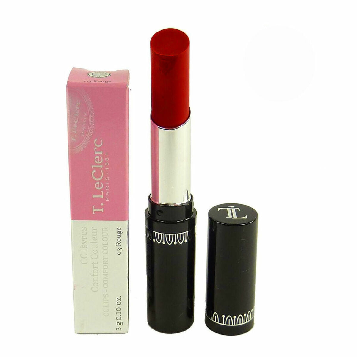 Lipstick 03 Rouge (3 g) - LeClerc Maroc - Aylal Beauty