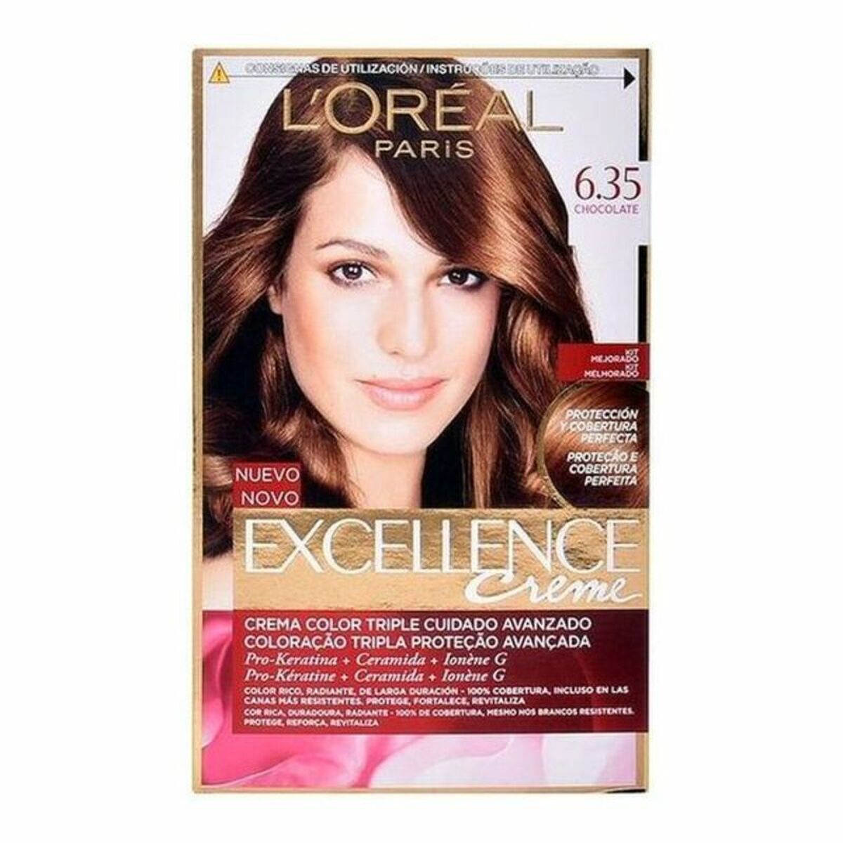 Permanent Dye Excellence L'Oreal Make Up Excellence Nº 9.0-rubio muy claro Nº 8.0-rubio claro 192 ml - L'Oreal Make Up Maroc - Aylal Beauty