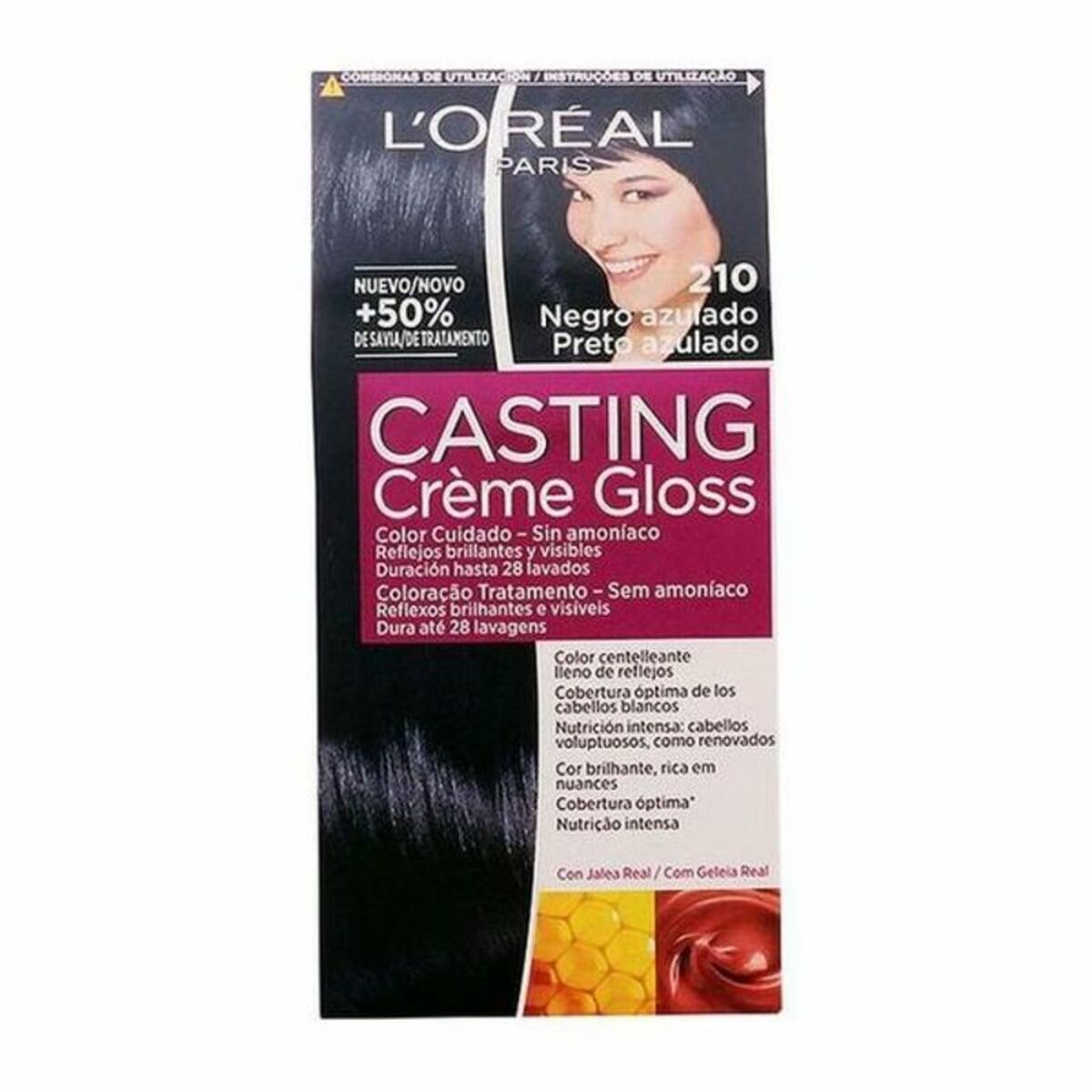 Dye No Ammonia Casting Creme Gloss Casting Creme Gloss Blue Black 180 ml - L'Oreal Make Up Maroc - Aylal Beauty