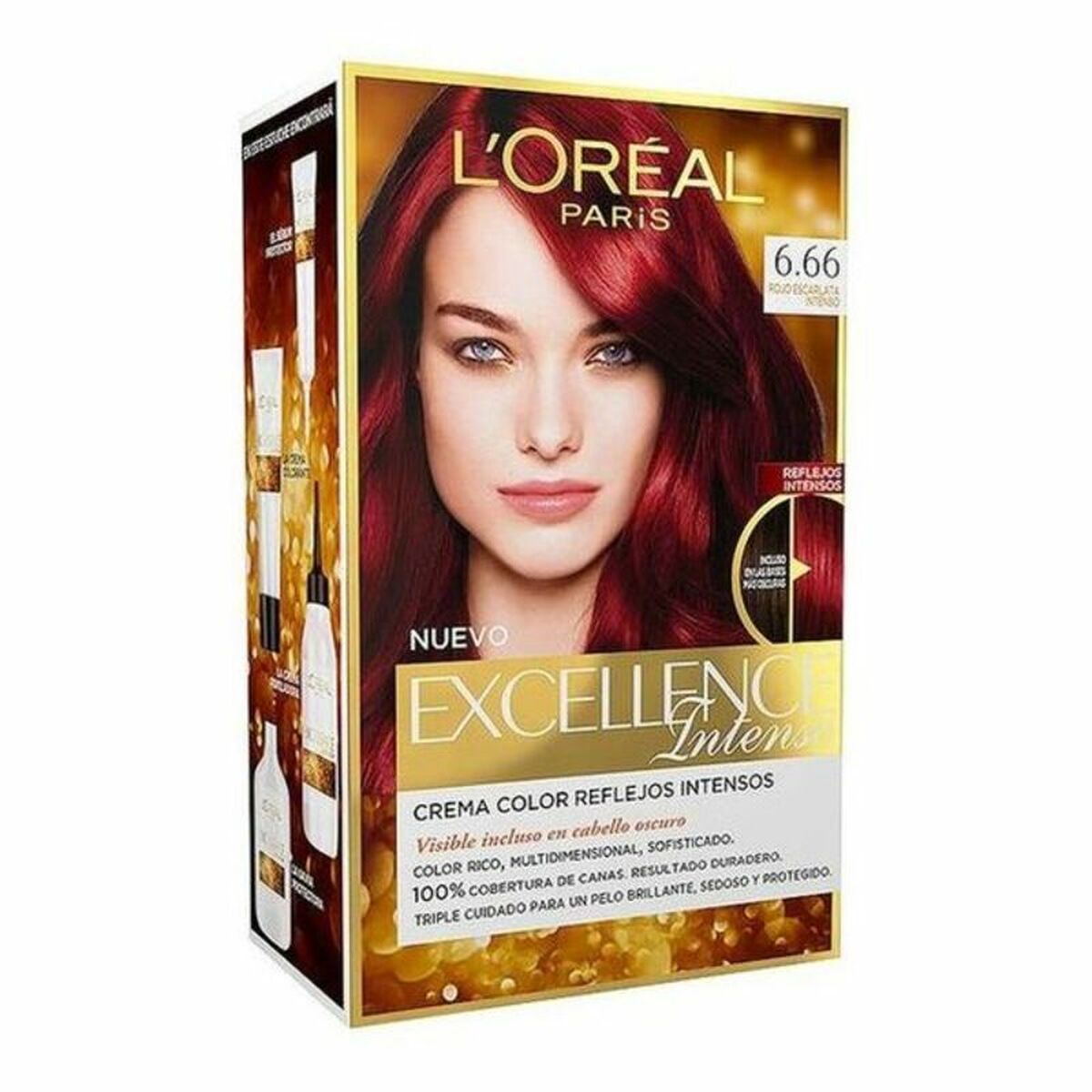 Permanent Dye Excellence Intense L'Oreal Make Up Excellence Intense Intense Scarlet Red (1 Unit) - L'Oreal Make Up Maroc - Aylal Beauty