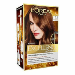 Permanent Dye Excellence Intense Excellence Light Golden Brown (1 Unit) - L'Oreal Make Up Maroc - Aylal Beauty