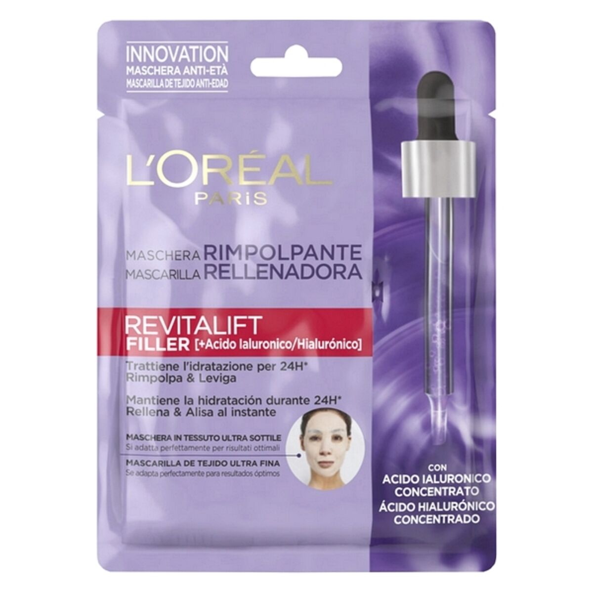 Facial Mask Revitalift Filler L'Oreal Make Up (30 g) - L'Oreal Make Up Maroc - Aylal Beauty