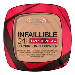 Powder Make-up Base L'Oreal Make Up Infallible 24H Fresh Wear (9 g) - L'Oreal Make Up Maroc - Aylal Beauty