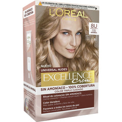 Permanent Dye Excellence Nº 8.0-rubio claro - L'Oréal Paris Maroc - Aylal Beauty