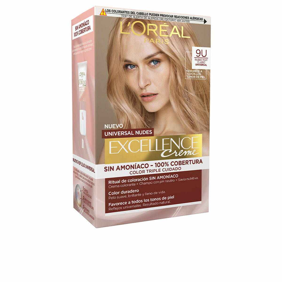 Permanent Dye Excellence Nº 9U Very Light Blonde - L'Oreal Make Up Maroc - Aylal Beauty