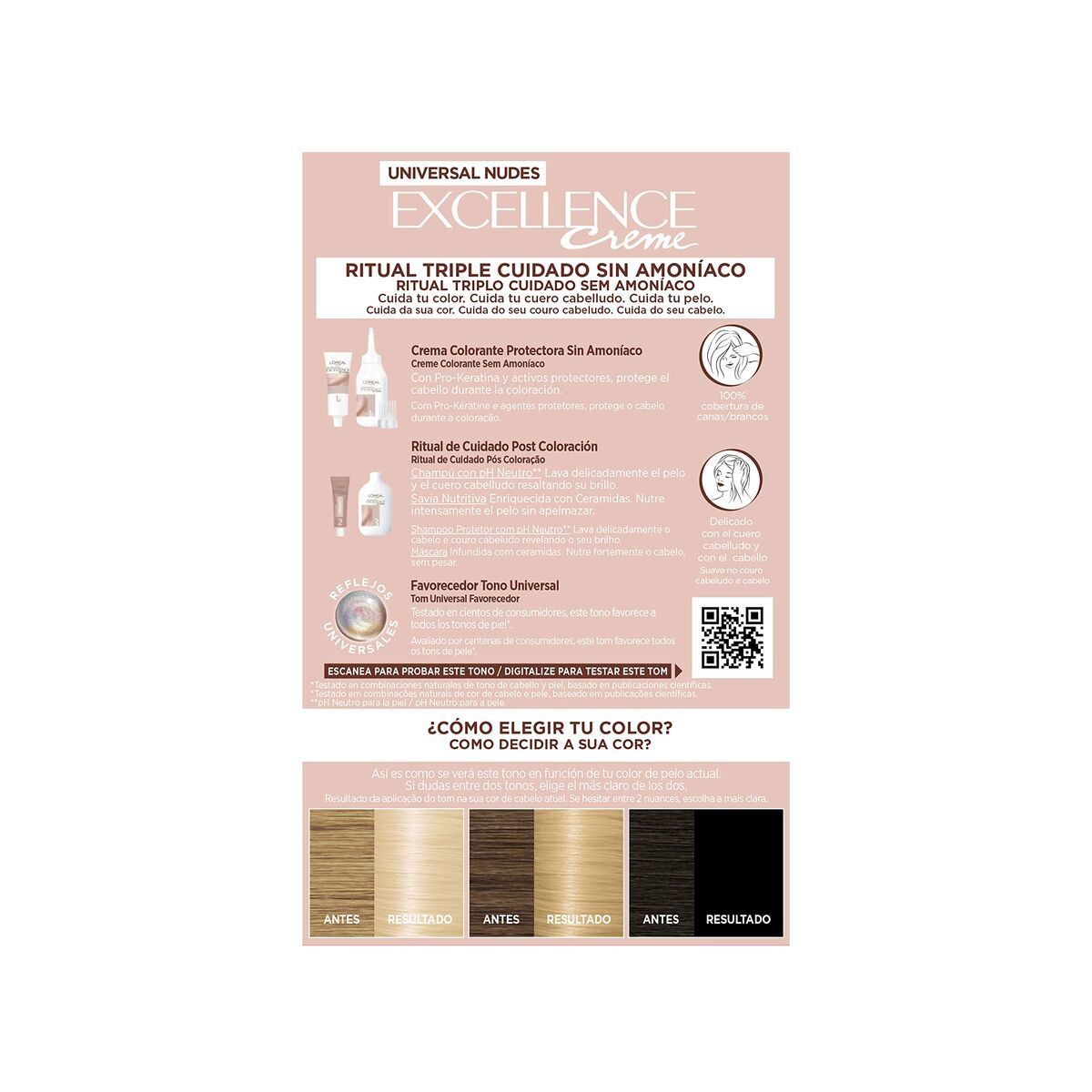 Permanent Dye Excellence Light Blonde Nº 9.0-rubio muy claro - L'Oreal Make Up Maroc - Aylal Beauty