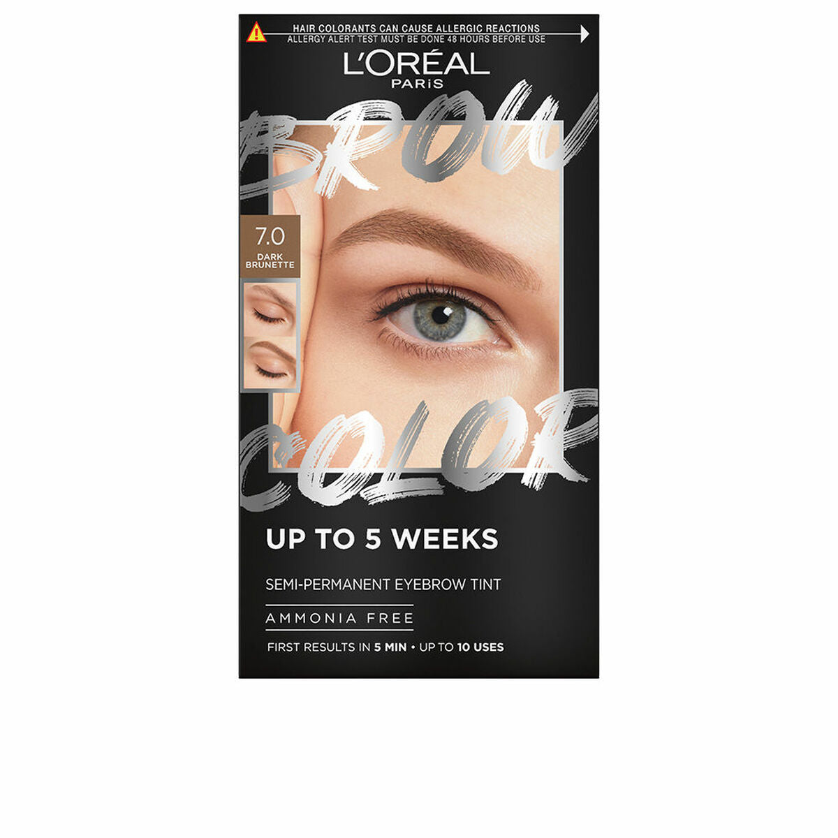 Eyebrow Tint L'Oreal Make Up BROW COLOR Nº 7.0 Dark blond Semi-permanent 4 Pieces - L'Oreal Make Up Maroc - Aylal Beauty