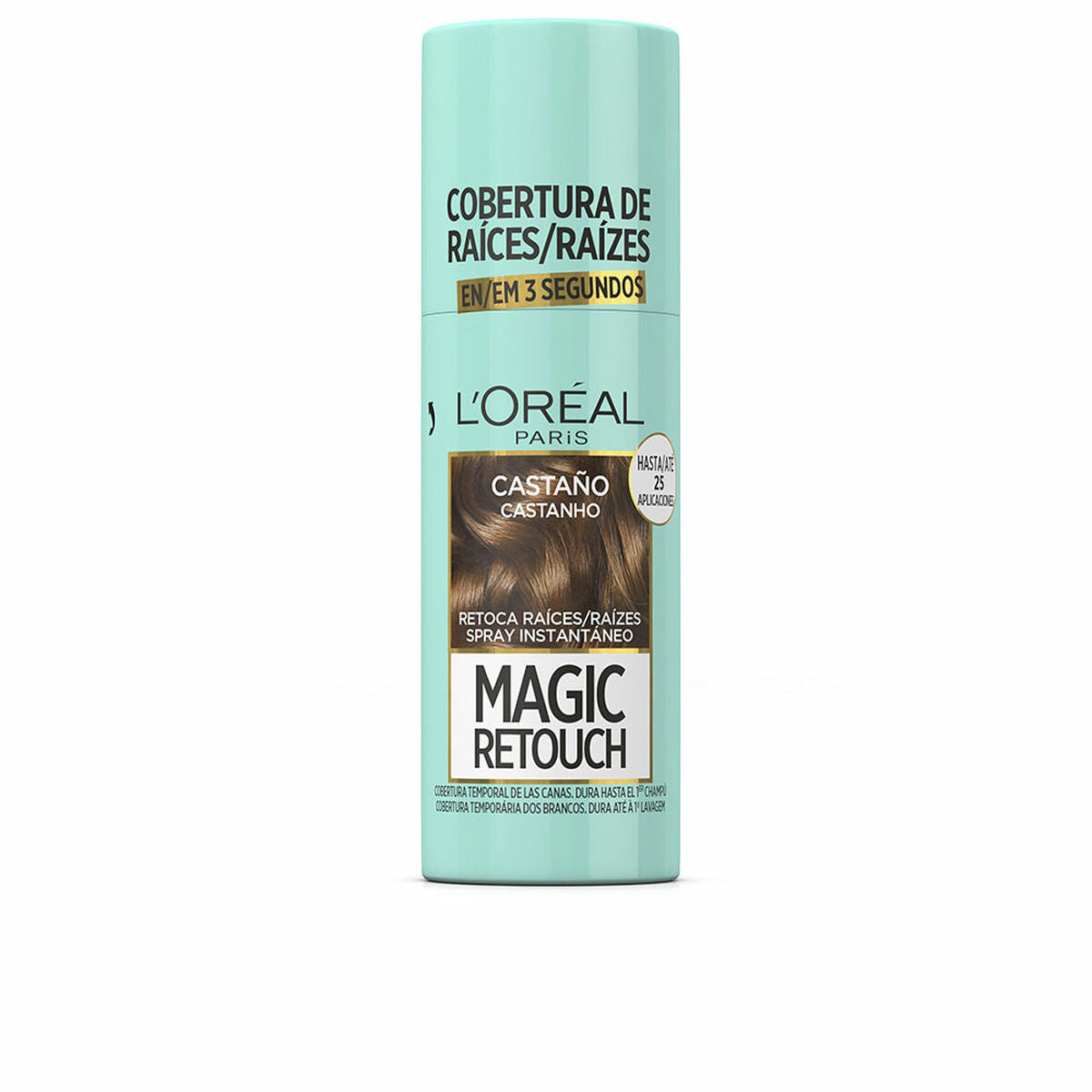 Temporary Corrector Spray for Roots Magic Retouch Brown 75 ml - L'Oréal Paris Maroc - Aylal Beauty