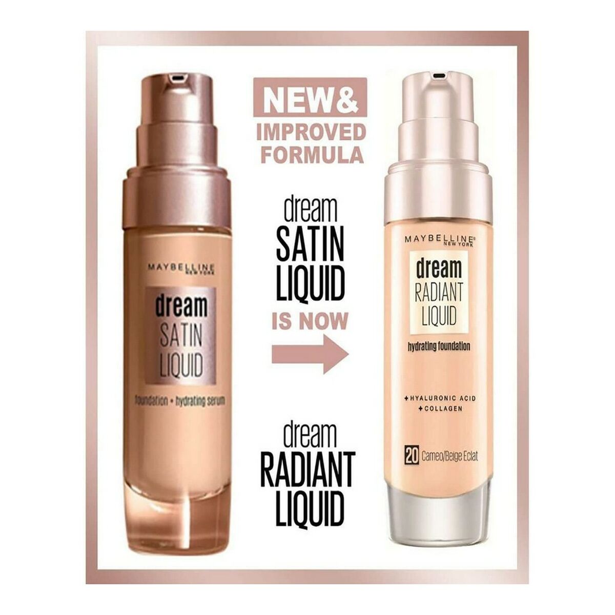 Liquid Make Up Base Maybelline Dream Satin Liquid 3-true ivory (30 ml) - Maybelline Maroc - Aylal Beauty