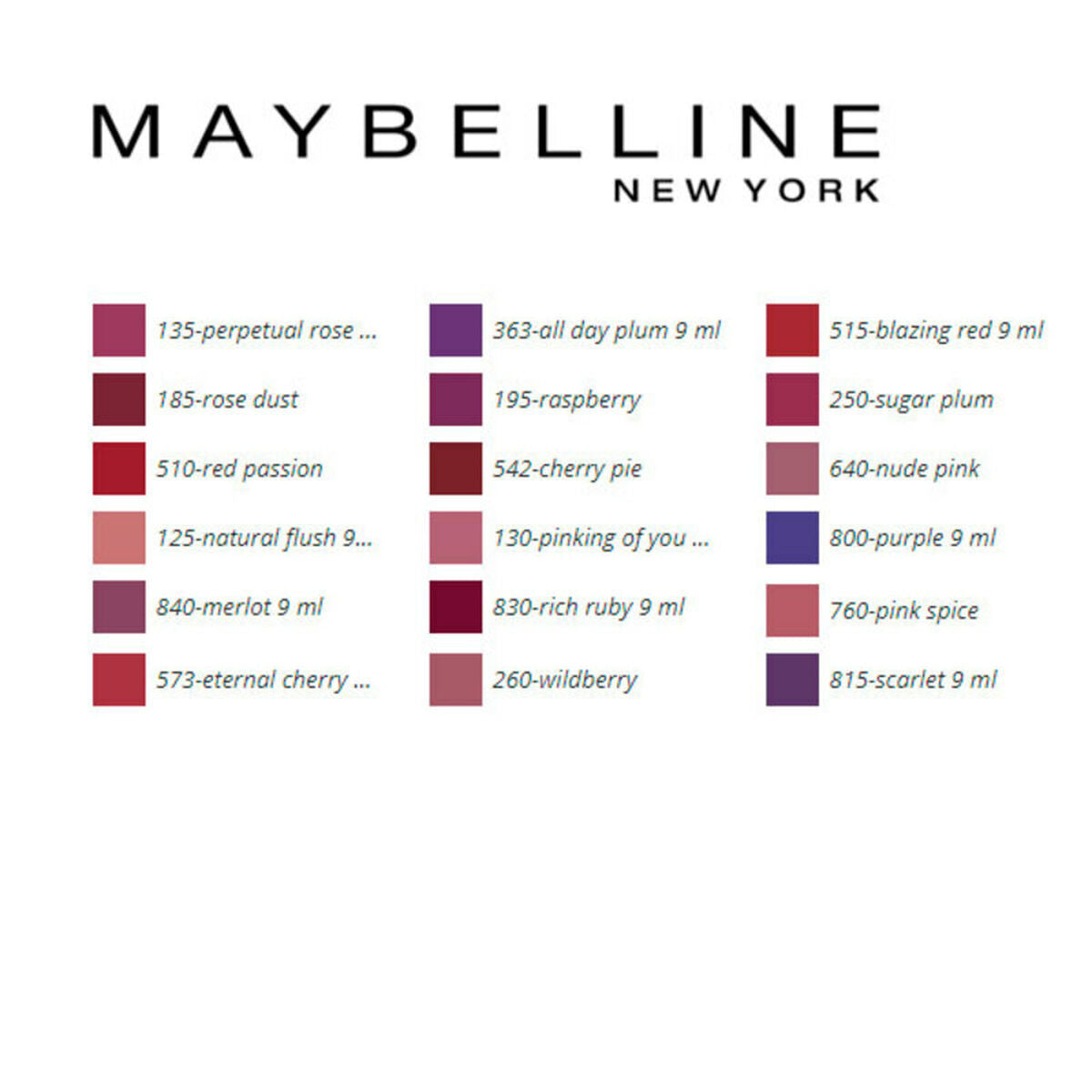 Lipstick Superstay Maybelline | Maybelline | Aylal Beauty