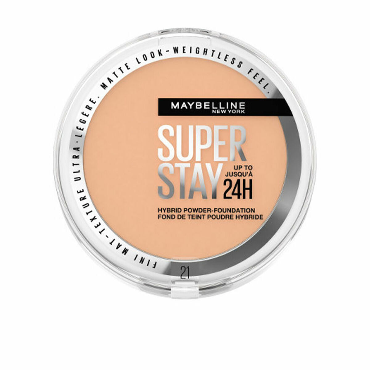 Powder Make-up Base Superstay H Nº 21 9 g - Maybelline Maroc - Aylal Beauty