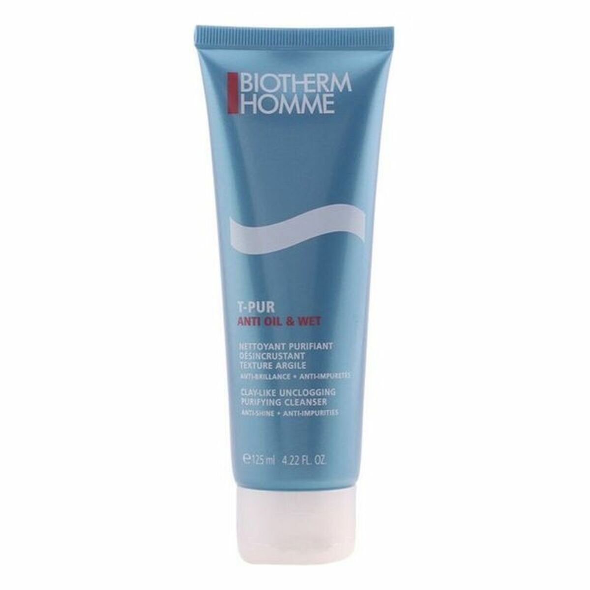 Cleansing Foam Homme T-Pur 125 ml - Biotherm Maroc - Aylal Beauty